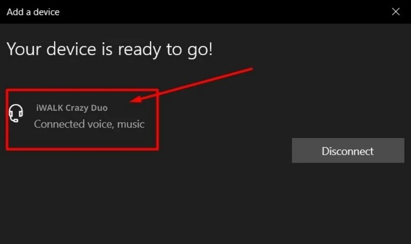 Kiểm tra trạng thái kết nối và âm thanh