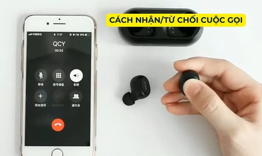 Cách chuyển bài hát trên tai nghe QCY T1C