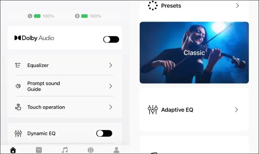 Tùy chỉnh cài đặt theo sở thích cá nhân