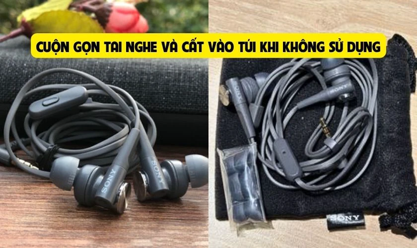 Cách bảo quản tai nghe Sony MDR-XB55AP đúng cách