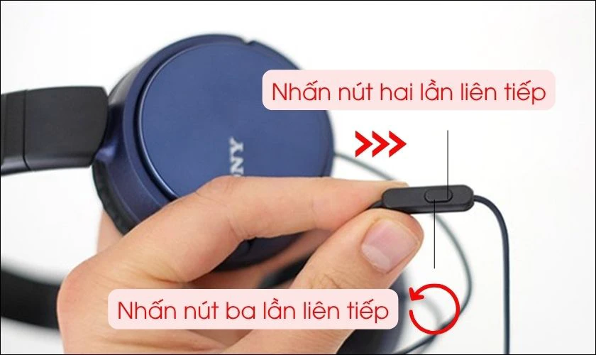 Cách chuyển bài hát trên tai nghe Sony MDR-ZX310AP