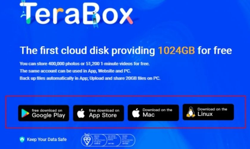 Hướng dẫn cách sử dụng Terabox: Tải và cài đặt phần mềm về máy