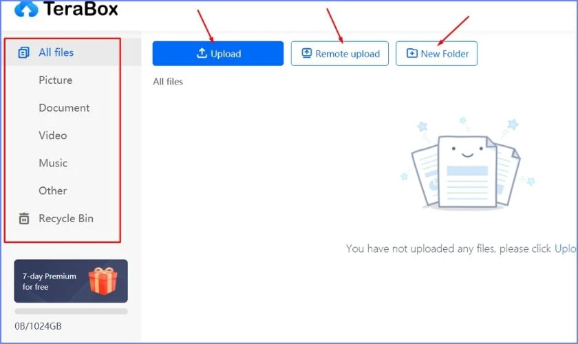 Tải file lên và bắt đầu lưu trữ dữ liệu miễn phí