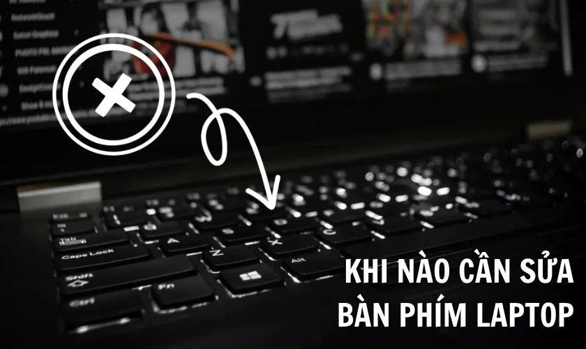 Dấu hiệu nhận biết bàn phím laptop DELL bị liệt