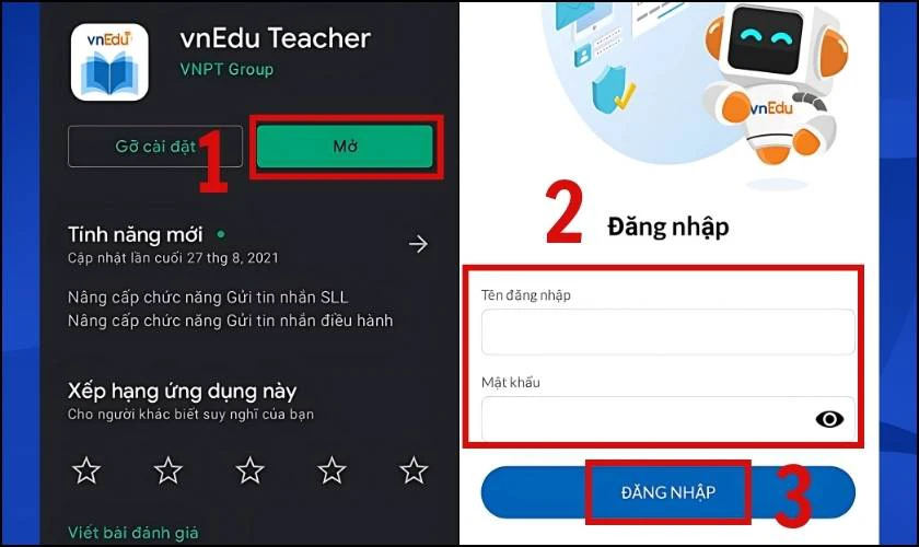 Cách sửa điểm trên VNedu cho học sinh trên điện thoại