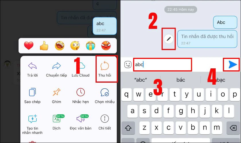 Cách sửa tin nhắn trên Zalo mà không cần thu hồi trên điện thoại