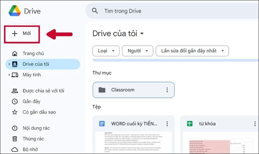 Cách tải ảnh, video lên Google Drive trên máy tính