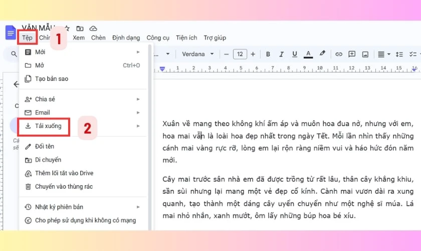 Cách tải file trên Google Docs về máy tính hiệu quả