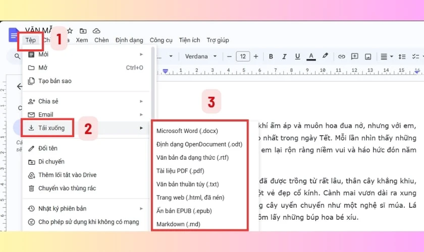 Cách tải file trên Google Docs về máy tính nhanh