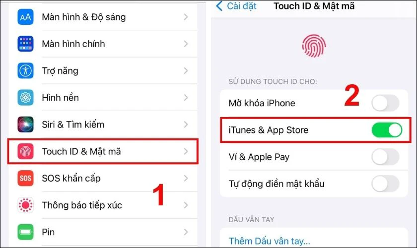 Tải ứng dụng trên iPhone bằng Touch ID