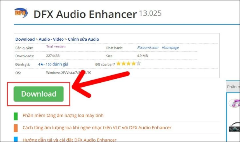 Tải phần mềm DFX Audio Enhancer về máy