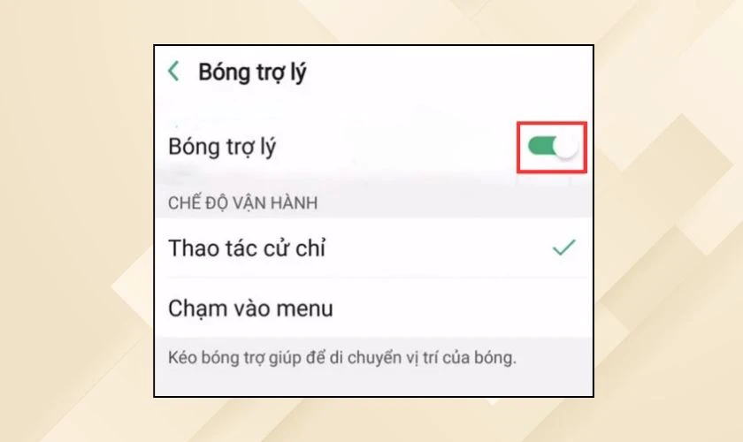 Sử dụng nút Home ảo