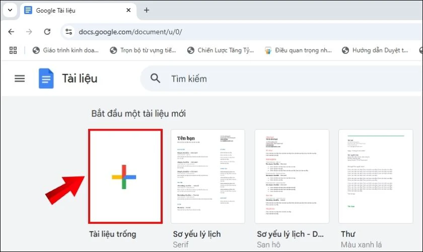 Cách tạo bảng trong Google Docs đơn giản
