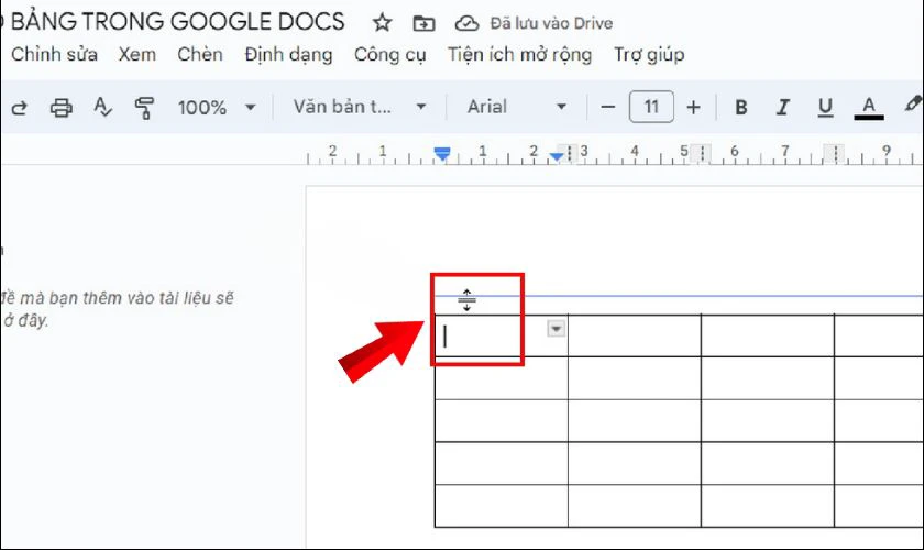 Cách thay đổi kích thước cột và hàng đơn giản