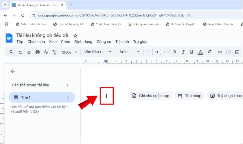 Cách tạo bảng trong Google Docs