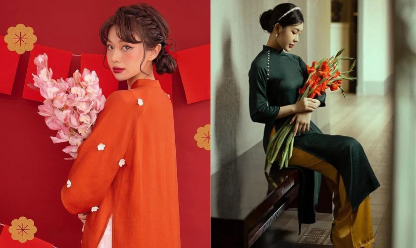 Cách Tạo Dáng Chụp Ảnh Tết Ôm Hoa