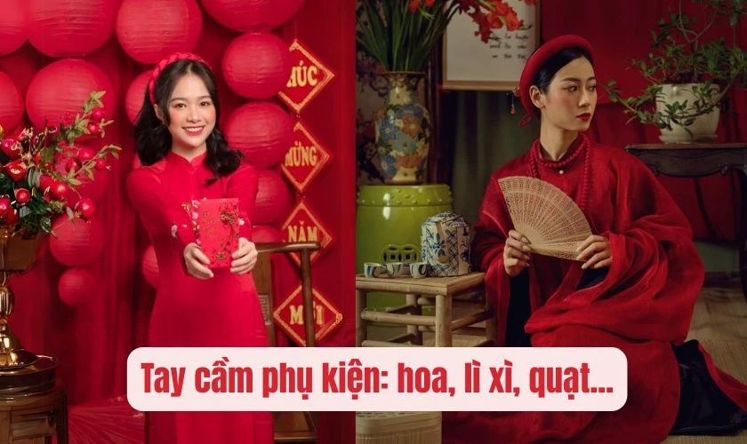 Tay Nên Cầm Phụ Kiện Như Hoa, Lì Xì, Quạt