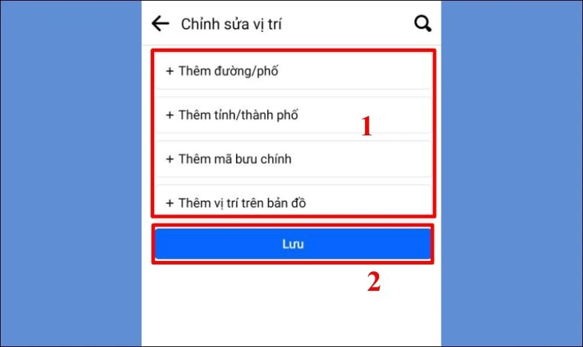 Sau đó thì chọn Lưu