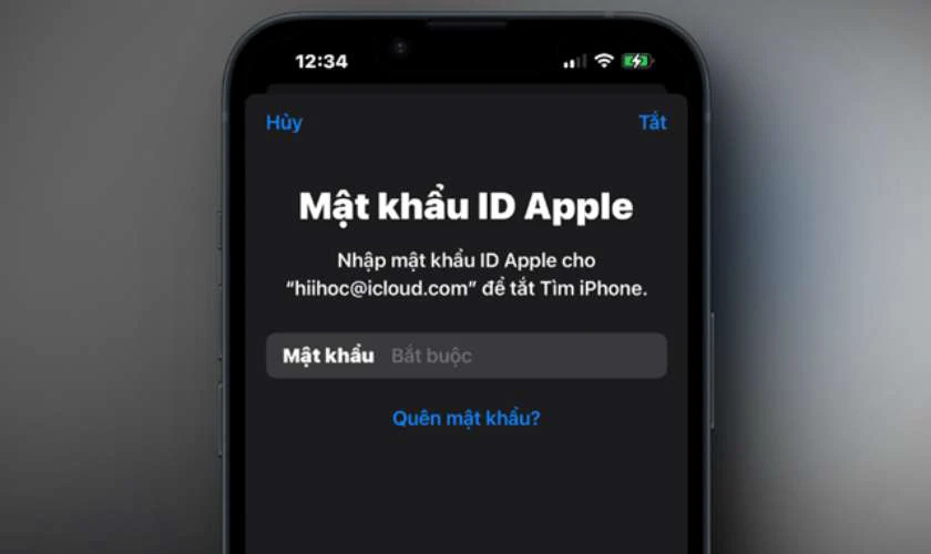 Nhập sai email hoặc mật khẩu