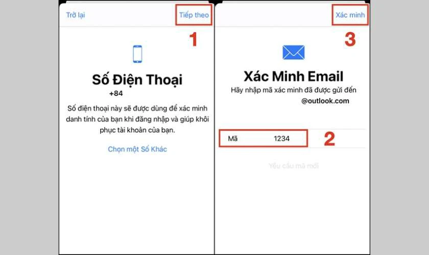 Xác minh số điện thoại, giúp tăng tính bảo mật