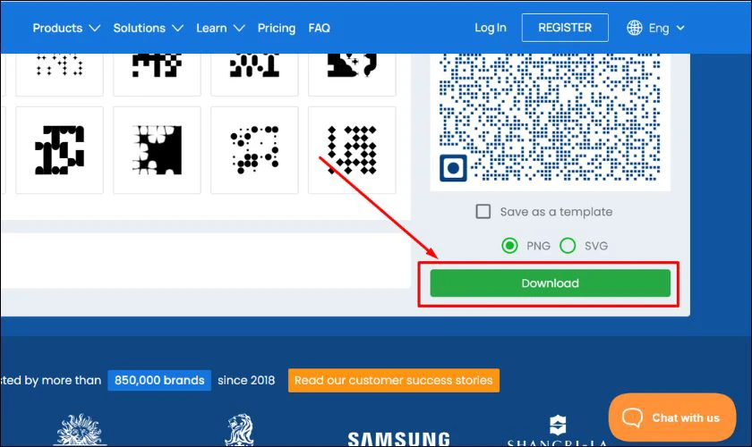 Nhấn Download để tải mã QR về thiết bị và sử dụng cho tài liệu, in ấn hoặc chia sẻ