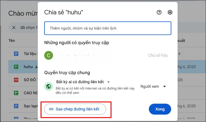 Cách tạo mã QR cho tài liệu trên drive