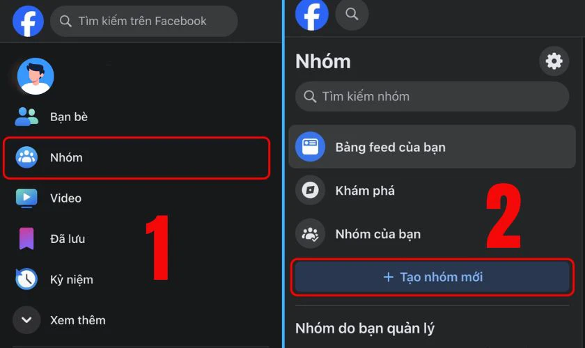 Cách tạo nhóm trên Facebook trên máy tính