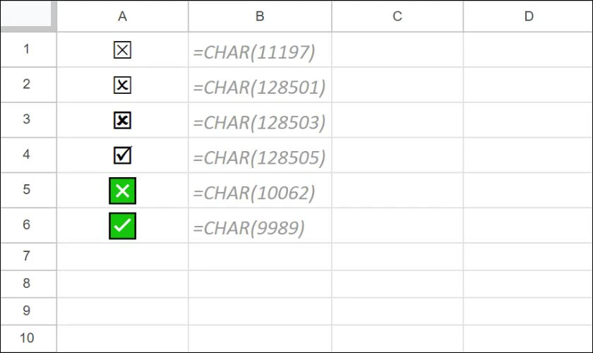 Cách tạo ô tick trong Google Sheet: Hướng dẫn nhanh