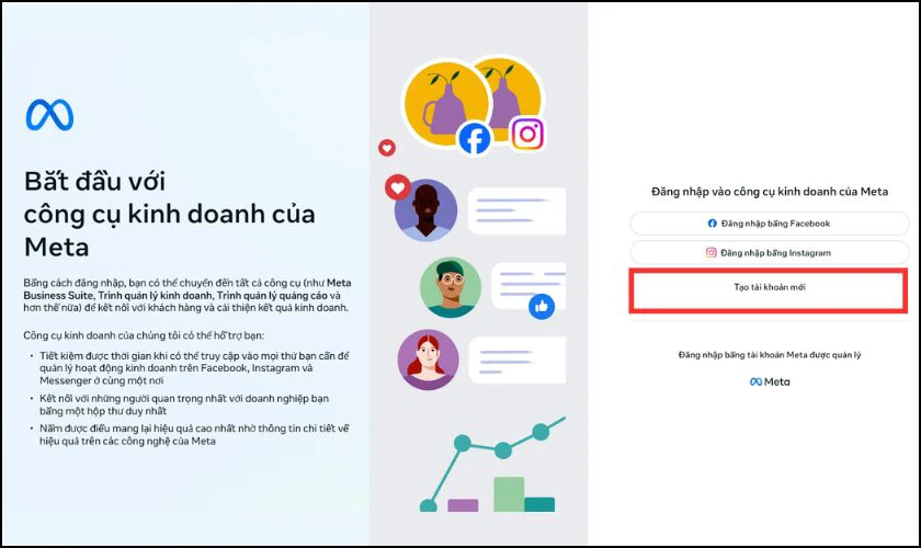 Cách tạo tài khoản quảng cáo doanh nghiệp trên Facebook