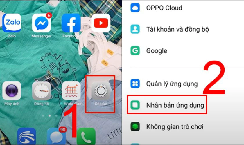 Cách tạo tài khoản Zalo thứ 2 trên OPPO