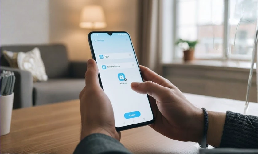 Cách bật lại Browser trên điện thoại Xiaomi