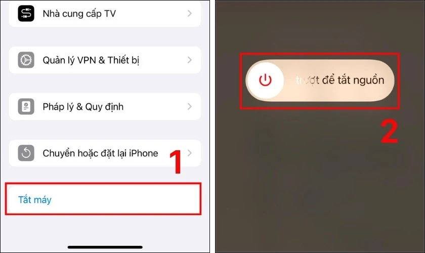 Cuộn xuống dưới cùng và nhấn Tắt máy (Shut Down)