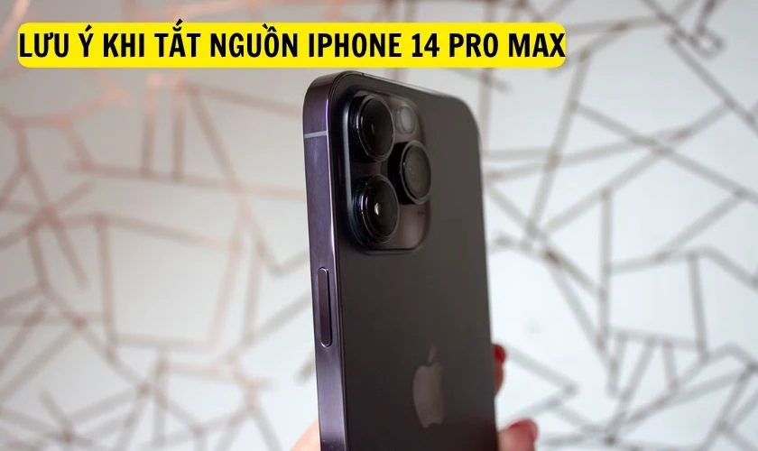 Lưu ý khi tắt nguồn iPhone 14 Pro Max bị đơ