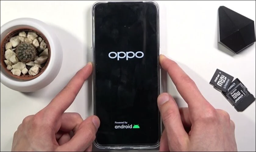 Cách tắt nguồn OPPO bằng nút nguồn