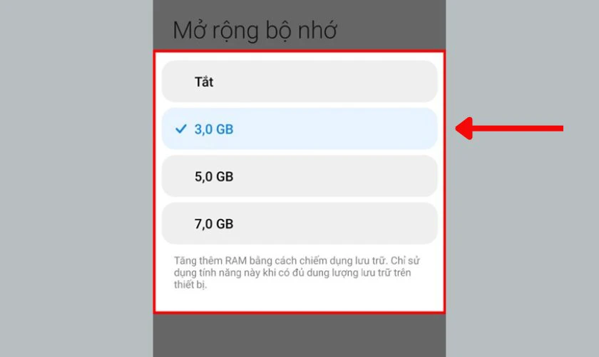 Chọn Tắt RAM ảo hoặc Tắt khi lượng RAM vật lý của bạn đã quá nhiều