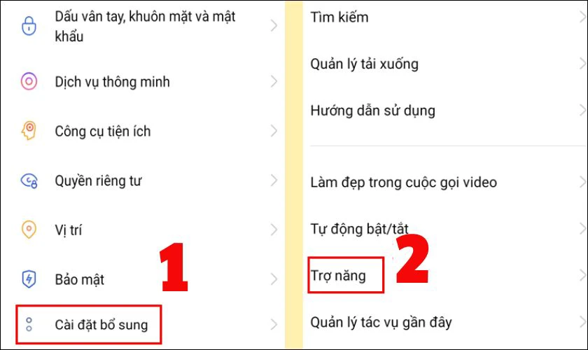 Cách tắt Talkback trên OPPO trong Cài đặt