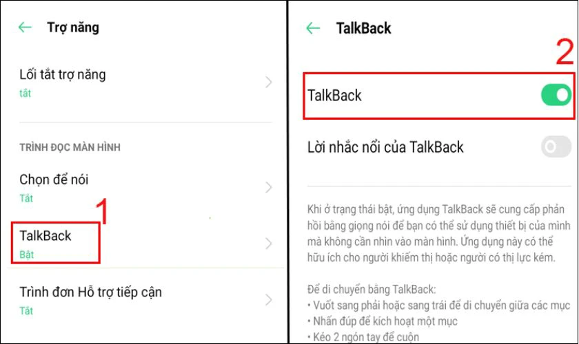 Cách tắt Talkback trên Xiaomi bằng Cài đặt