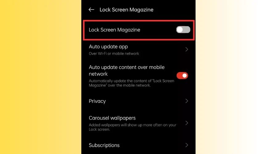 Tạp chí màn hình khóa
