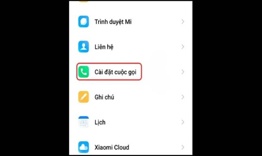 Định vị ứng dụng Điện thoại/Ghi âm