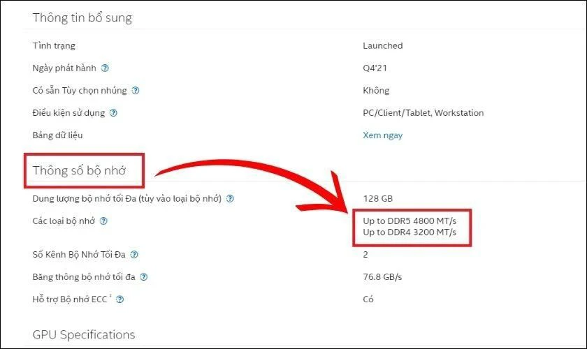 Kiểm tra thông số để lựa chọn RAM phù hợp với thiết bị của bạn