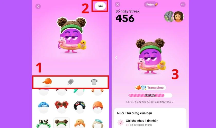 Lựa chọn và Lưu thay đổi