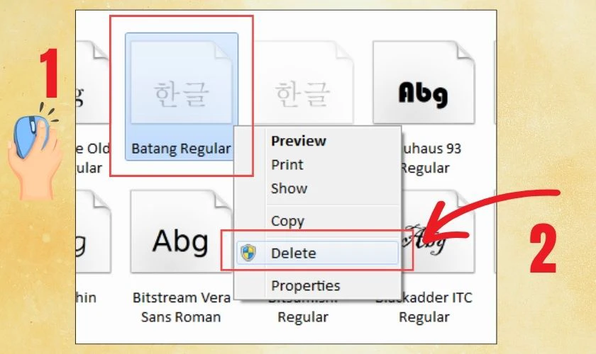 Cách xóa font chữ trong Word sau khi thêm