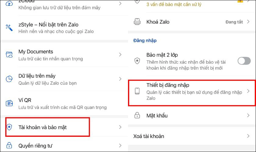 Cách kiểm tra và đăng xuất các thiết bị đã đăng nhập Zalo