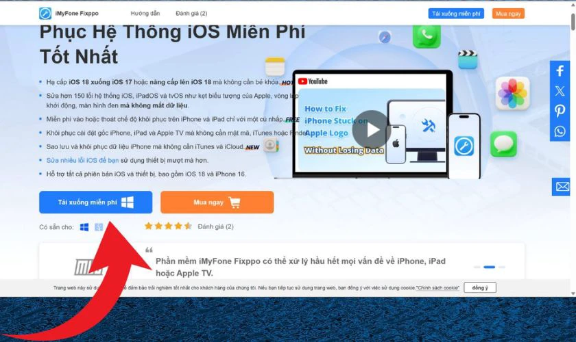 Cách thoát chế độ Recovery iPhone bằng Fixppo