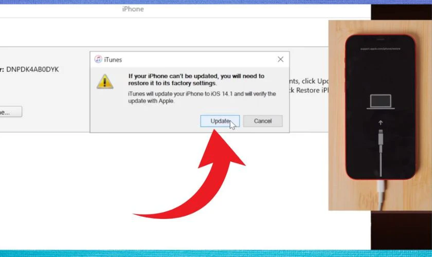 Cách thoát chế độ Recovery iPhone bằng iTunes đơn giản