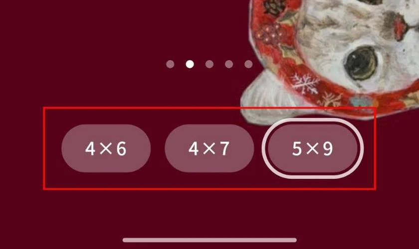 Thay đổi từ 4x6 lên 4x7 hoặc 5x9