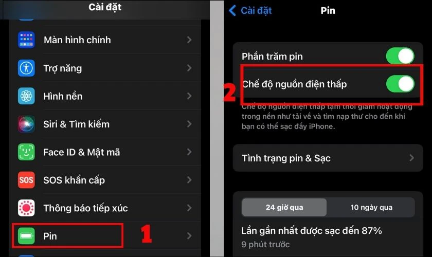 Bật chế độ tiết kiệm pin khi cần thiết