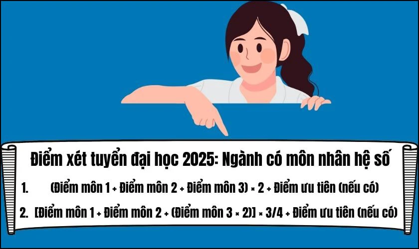 Cách tính điểm thi đại học 2025 mới