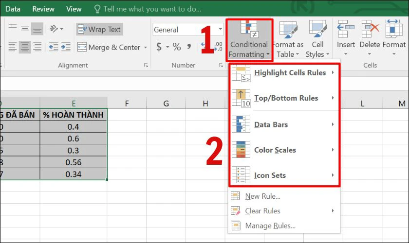 Cách tô màu có điều kiện trong Excel chi tiết