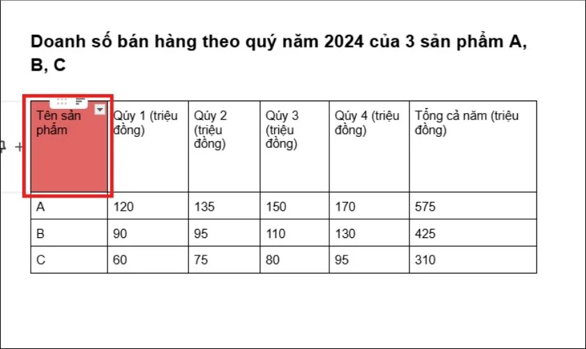 Các ô được chọn sẽ được thay đổi màu